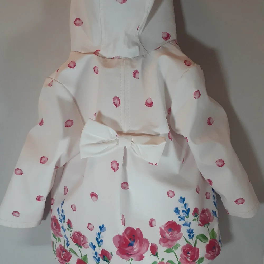 3pc Little Me Girls Hooded Raincoat Outfit